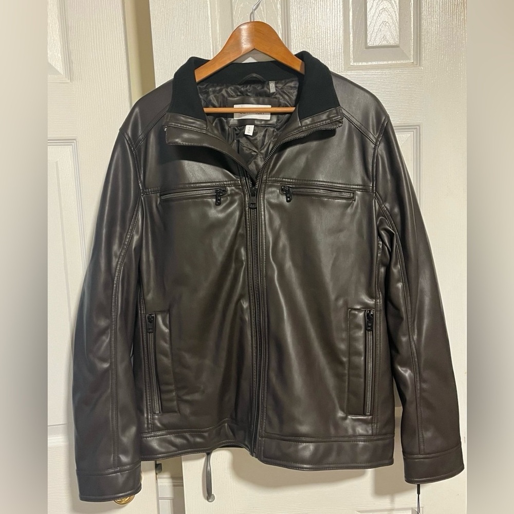 Calvin Klein Brown Lightweight Shirt Jacket - Picture 2 of 8